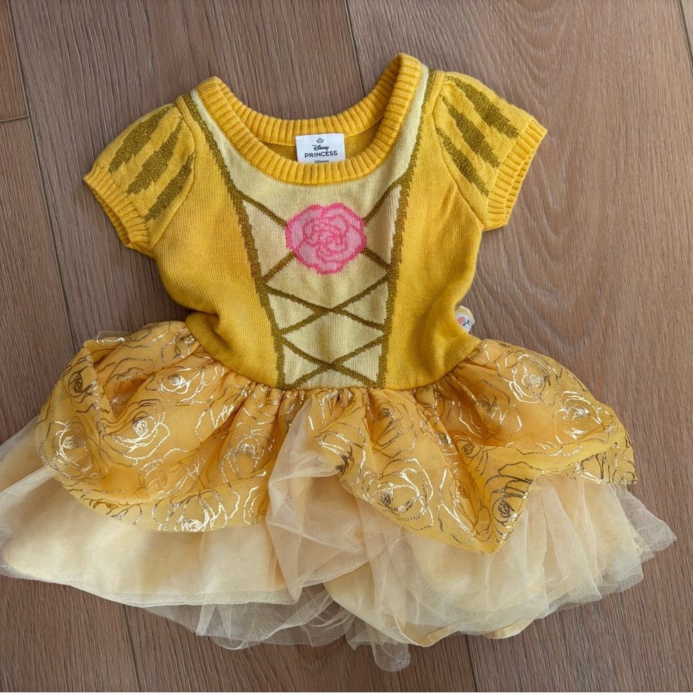 Disney Yellow and Gold Princess Dance Costume
